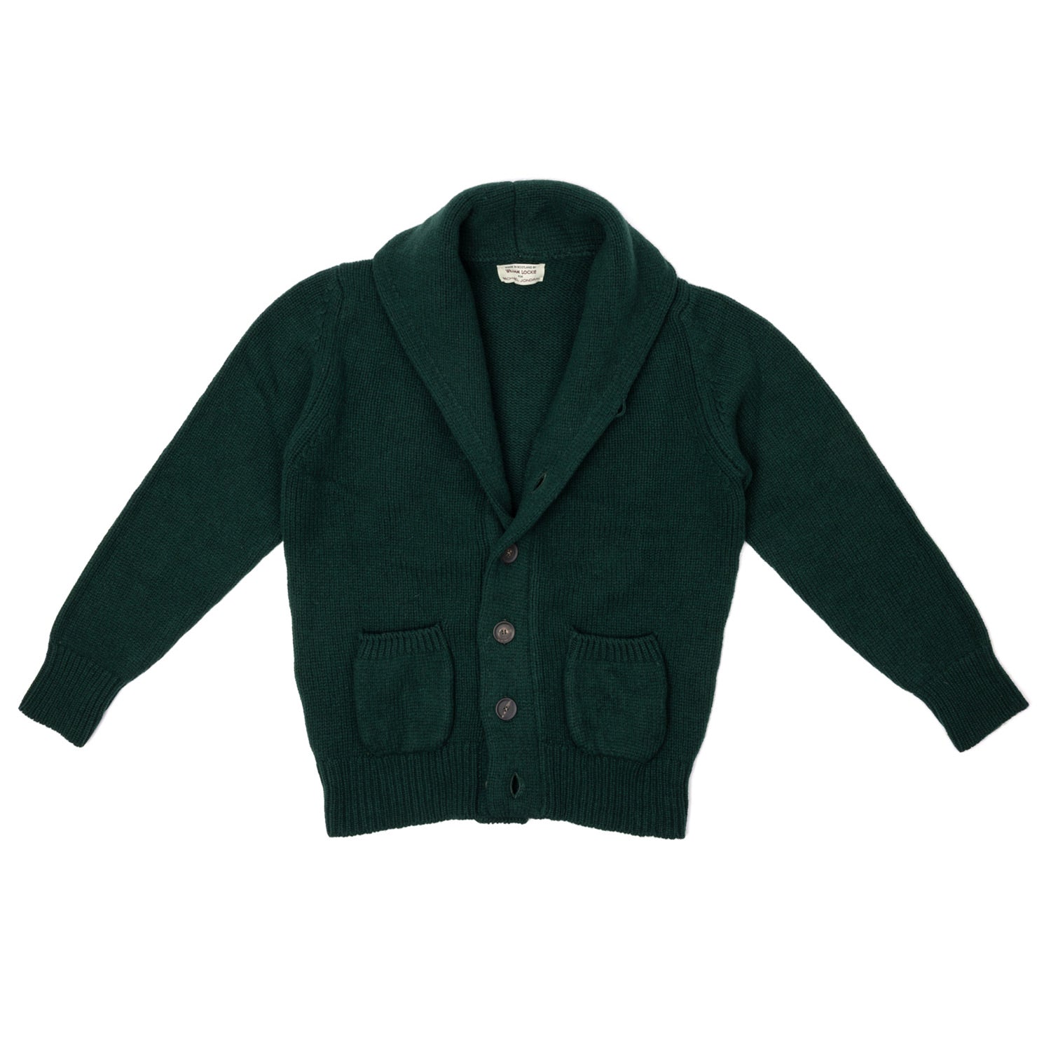 MJ Exclusive: Shawl Cardigan "Lambton-Shawl" made from the finest Scottish Lambswool - 4 Ply